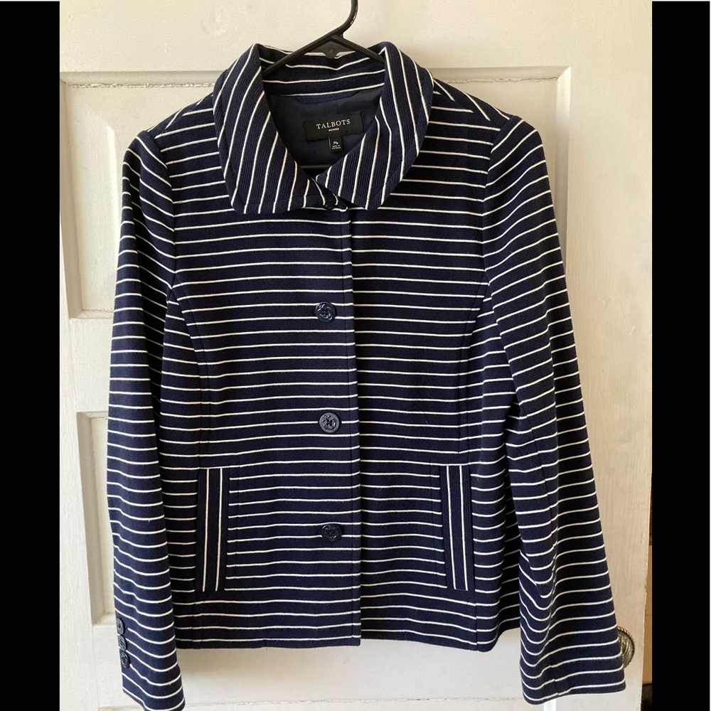 Talbots striped jacket